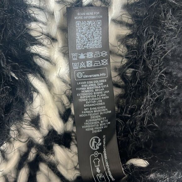 NWOT Topshop ASOS knitted multi stitch jumper in mono Size S - Picture 5 of 12